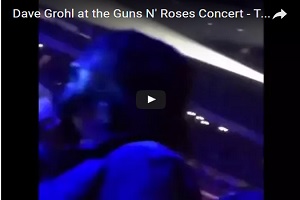 Dave Grohl at GNR Show