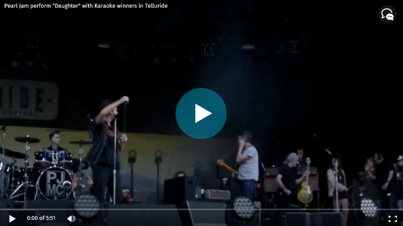 Pearl Jam Invited Two Karaoke Winners on Stage to Perform