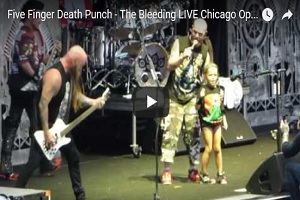 Young girl crushes a Five Finger Death Punch song