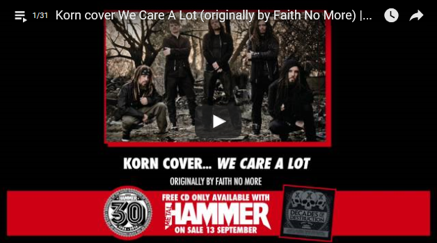 Korn covers Faith No More