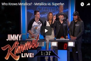 Metallica on Kimmel